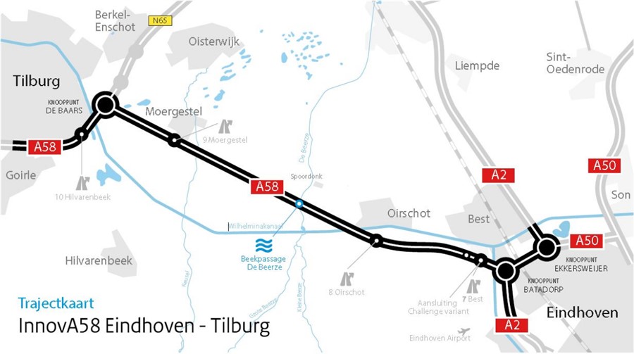 Bericht Video: tussenstand ontwerp wegverbreding A58 Eindhoven-Tilburg bekijken